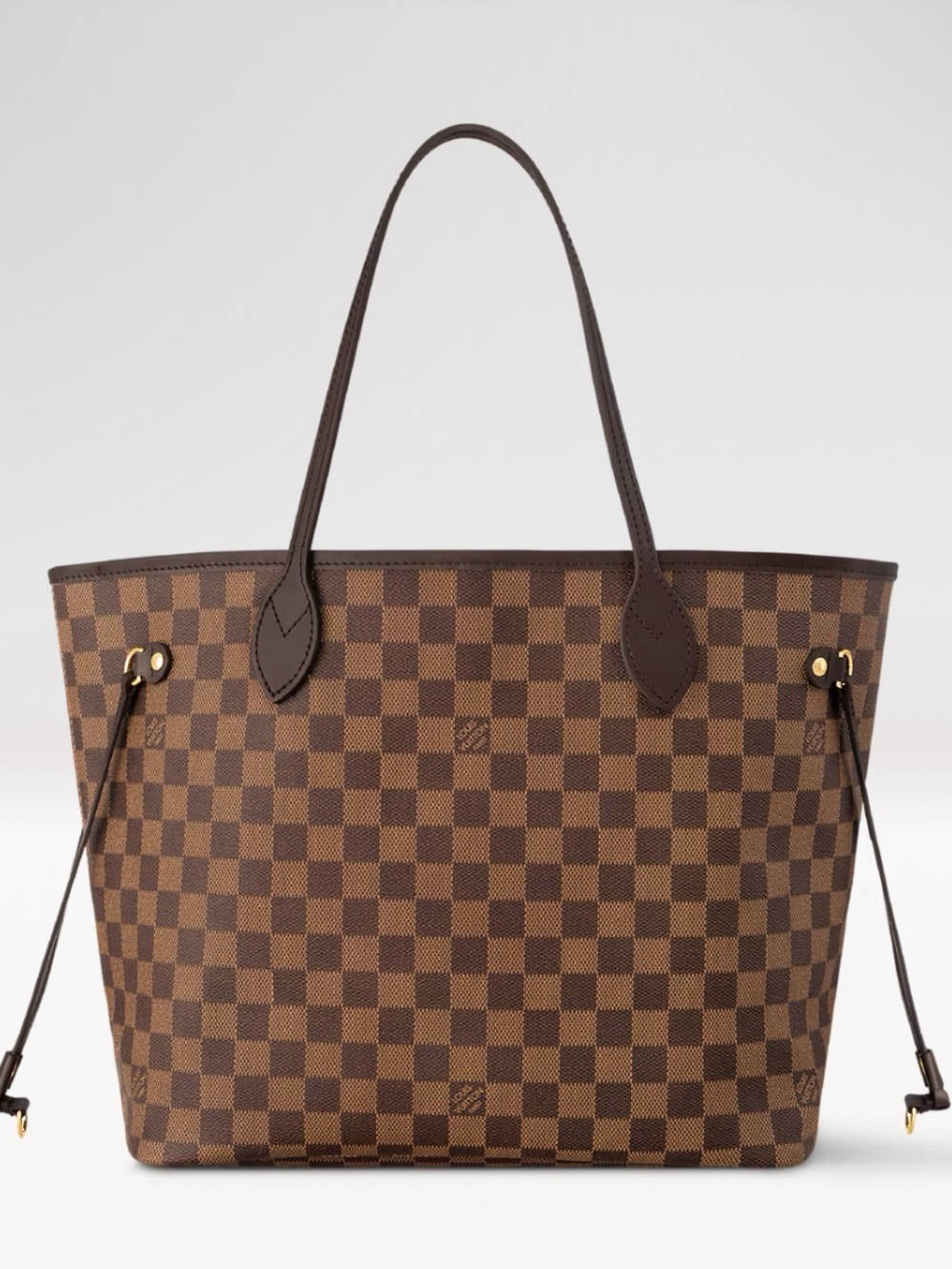 Louis Vuitton Neverfull MM in Damier Ebene and Cherry